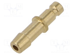 Connector; connector pipe; 0÷35bar; brass; Seal: NBR rubber