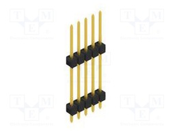 Connector: pin strips; pin header; male; PIN: 5; 2.54mm; THT; 1x5