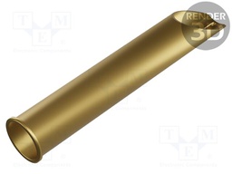 Test probe socket; Min.pitch: 4mm; brass; gold-plated; head SR