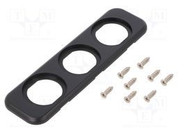 Car lighter socket housing; black