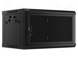Enclosure: rack cabinet; Standard: 19"; 6U; black; Z: 450mm; X: 600mm