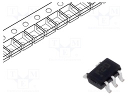 Temperature sensor; -55÷130°C; SOT323-5L; SMD; Interface: analog