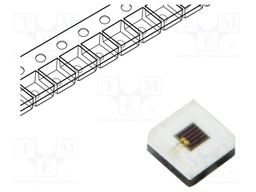 IR transmitter; 1616; 840÷870nm; transparent; 600mW; 130°; 1.7VDC