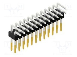 Connector: pin strips; pin header; male; PIN: 24; 2.54mm; THT; 2x12