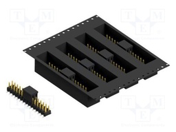 Connector: pin strips; pin header; male; PIN: 30; 2.54mm; SMT; 2x15