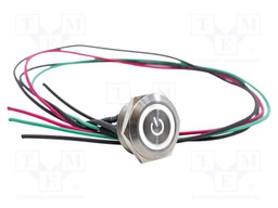ANTI VANDAL SW, SPST, 1A, 12VDC, WHITE