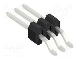 Connector: pin strips; pin header; male; PIN: 3; 1.27mm; SMT; 1x3