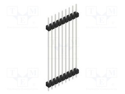 Connector: pin strips; pin header; male; PIN: 9; 2.54mm; THT; 1x9
