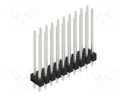 Connector: pin strips; pin header; male; PIN: 20; 2.54mm; THT; 2x10