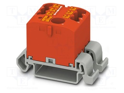 Splice terminal: rail; 24A; 690V; push-in; PA; 0.14÷4mm2; W: 25.6mm