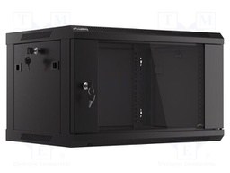 Enclosure: rack cabinet; Standard: 19"; 6U; black; Z: 450mm; X: 600mm