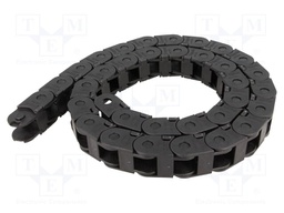 Cable chain; Series: Light; Bend.rad: 100mm; L: 986mm; Colour: black