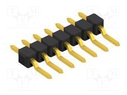 Connector: pin strips; pin header; male; PIN: 7; 2.54mm; SMT; 1x7
