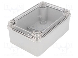 Enclosure: multipurpose; X: 80mm; Y: 120mm; Z: 50mm; grey; IP65