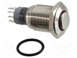 Switch: vandal resistant; Pos: 2; DPDT; 2A/48VDC; IP40; ON-(ON)