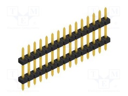 Connector: pin strips; pin header; male; PIN: 15; 2mm; THT; 1x15