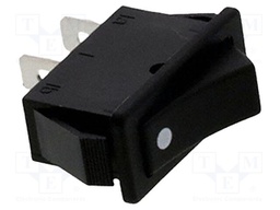 ROCKER; SPST; Pos: 2; ON-(OFF); 16A/250VAC; Rcont max: 20mΩ; R4
