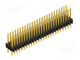 Connector: pin strips; pin header; male; PIN: 50; 1.27mm; THT; 2x25