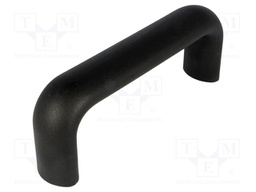Handle; Mat: technopolymer (PP); black; H: 49mm; L: 134mm; W: 25mm