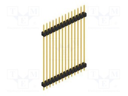 Connector: pin strips; pin header; male; PIN: 14; 2.54mm; THT; 1x14