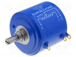 Potentiometer: shaft; multiturn; 2kΩ; 5W; ±3%; 6.35mm; linear; IP40