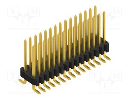 Connector: pin strips; pin header; male; PIN: 30; 1.27mm; SMT; 2x15