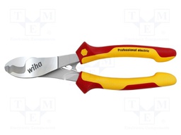 Pliers; insulated,side,cutting; for voltage works; steel; 210mm