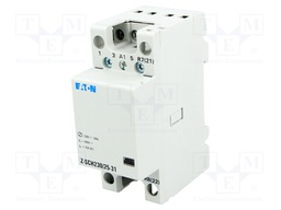 Contactor: 4-pole installation; NC + NO x3; 230VAC; 25A; DIN