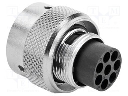 Connector: circular; Series: RT360; plug; male; for cable; PIN: 8