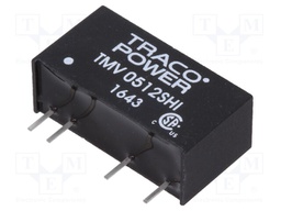 Converter: DC/DC; 1W; Uin: 4.5÷5.5V; Uout: 12VDC; Iout: 84mA; SIP7