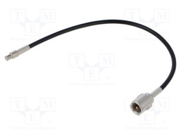 Cable; FME male,MCX male; black; straight; 0.2m