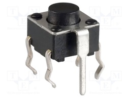 Microswitch TACT; SPST; Pos: 2; 0.05A/12VDC; SMD; none; 1.57N; 1.4mm