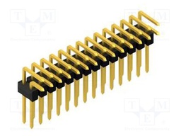 Connector: pin strips; pin header; male; PIN: 28; 2.54mm; THT; 2x14
