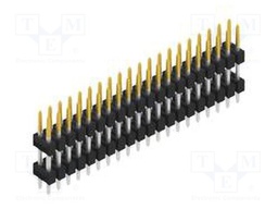Connector: pin strips; pin header; male; PIN: 40; 2.54mm; THT; 2x20