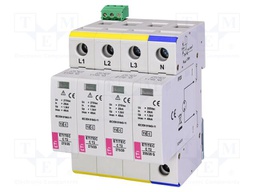 Surge arrester; Type 2; Poles: 3; 40kA; Uoper.max: 275VAC; -40÷70°C