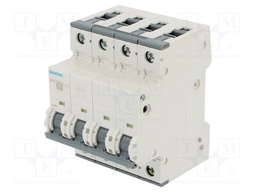 Circuit Breaker, MCB, 5SY4, 4P, 10 kA, 400 V, 80 A