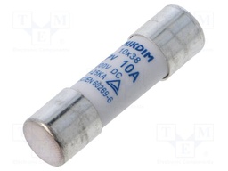 Fuse: fuse; gPV; 10A; 1kVDC; cylindrical; 10x38mm