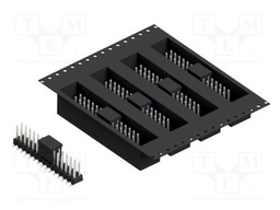 Connector: pin strips; pin header; male; PIN: 30; 2.54mm; SMT; 2x15