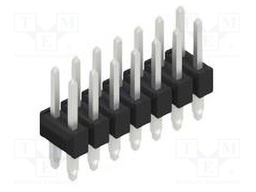 Connector: pin strips; pin header; male; PIN: 14; 2.54mm; THT; 2x7