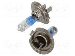 Filament lamp: automotive; PX26d; H7; blue,transparent; 12V; 55W