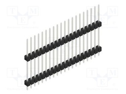 Connector: pin strips; pin header; male; PIN: 20; 2.54mm; THT; 1x20