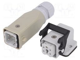 Connector: HDC; male + female; C146; PIN: 5; 4+PE; size A3; M20; 10A