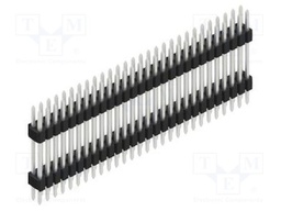 Connector: pin strips; pin header; male; PIN: 56; 1.27mm; THT; 2x28