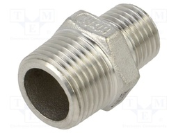 Male-male,reductive; max.10.5bar; 1.4408 stainless steel; G316