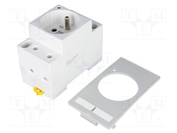 E-type socket; 250VAC; 16A; Mounting: on panel; IP20; 62mm