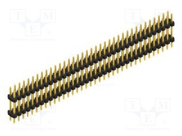 Connector: pin strips; pin header; male; PIN: 72; 2mm; THT; 2x36