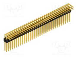 Connector: pin strips; pin header; male; PIN: 66; 1.27mm; THT; 2x33