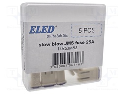 Fuse: fuse; 25A; automotive; 10.7mm; 10.7x7.7x17.5mm