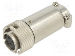 Connector: circular; RM,RM12; plug; 5A; Plating: silver plated