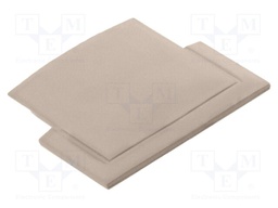 Cap for LED profiles; champagne; 10pcs; GTV-GLAX